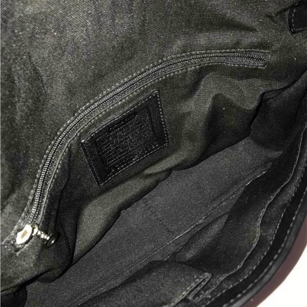 Coach Chelsea Pebbled Black Leather Tote Shoulder Bag Purse Y2K Vintage Retro - Picture 5 of 7